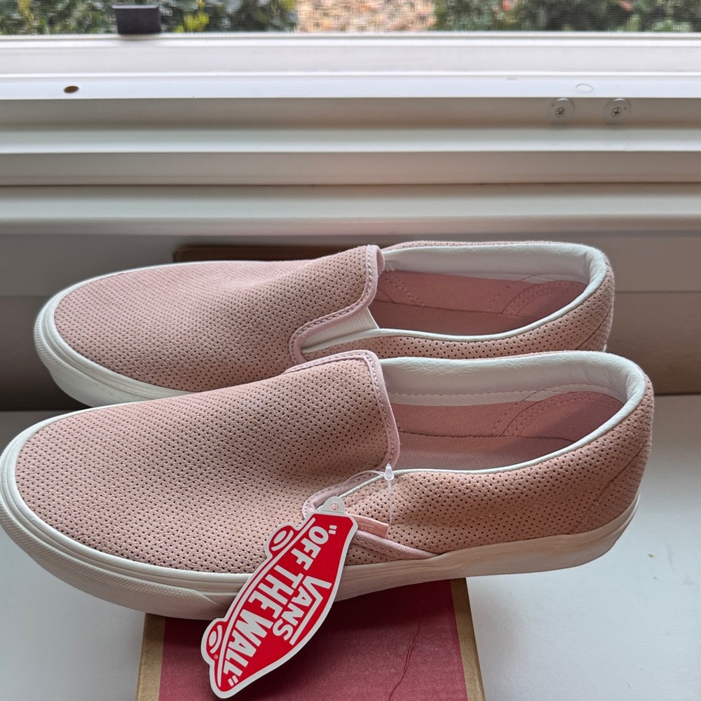 Vans classic suede slip-on sneaker, blush colored. NWT. - Picture 2 of 6